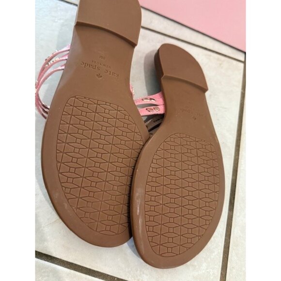 Kate Spade New York Womens Carol Sandals Rococo Pink Patent Leather Size 8 M NIB - Picture 5 of 7